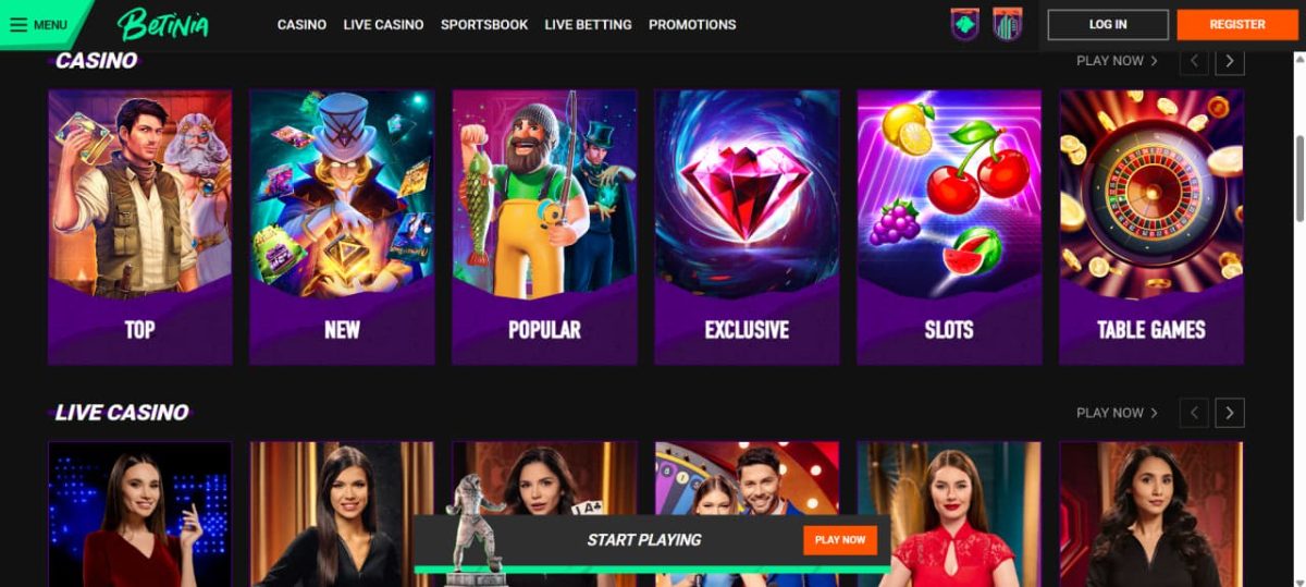 Betinia Casino : Bonuses, Interac Payouts, Withdrawal Limits for Canada image 1